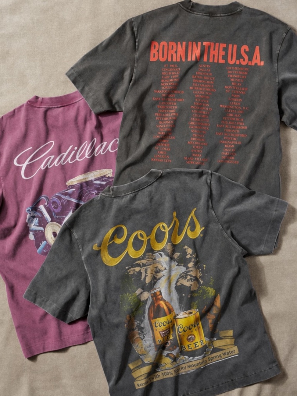 Abercrombie & Fitch Western Coors beer Oversized Tee